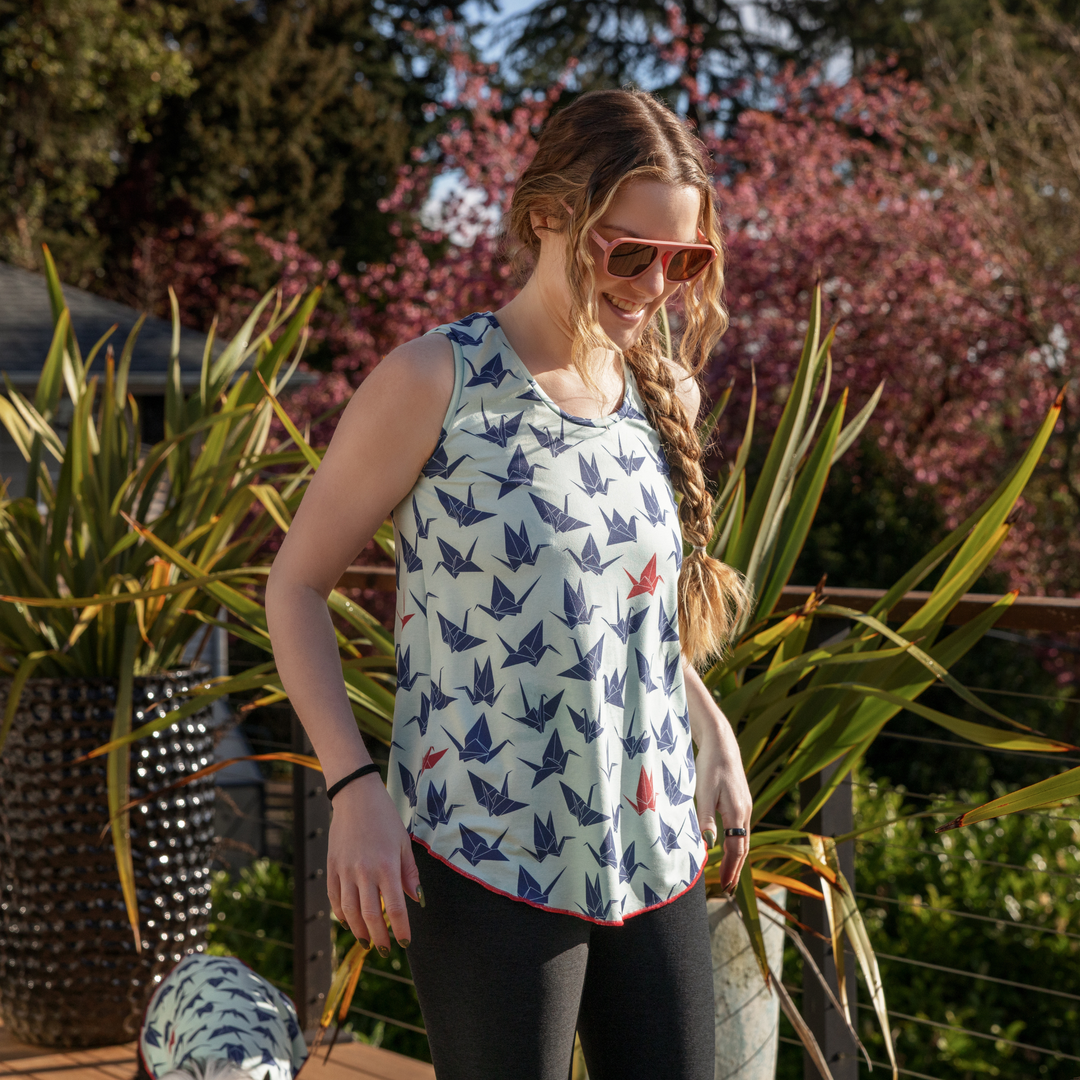 Limited Edition Tank Top - Paper Cranes